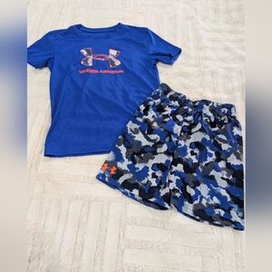 Under Armour Blue and Black Athletic Wear